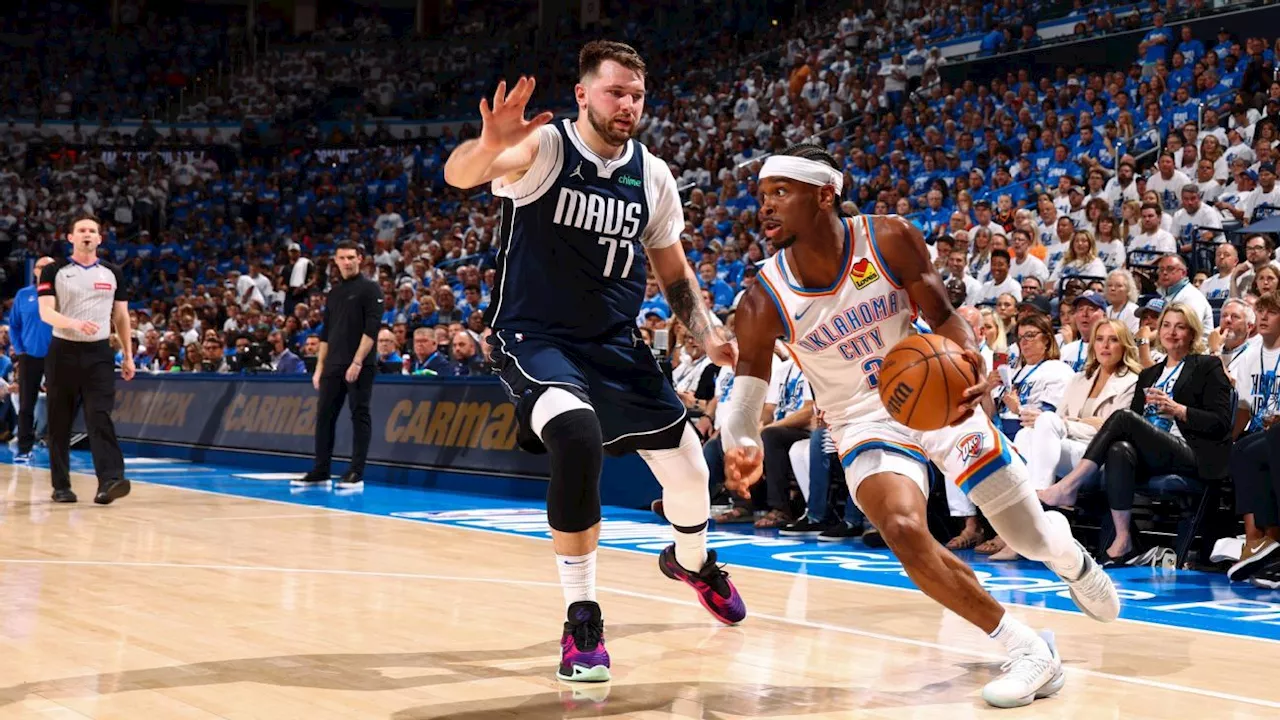 Thunder amassa Mavericks e abre 1 a 0 nas semis do Oeste na NBA