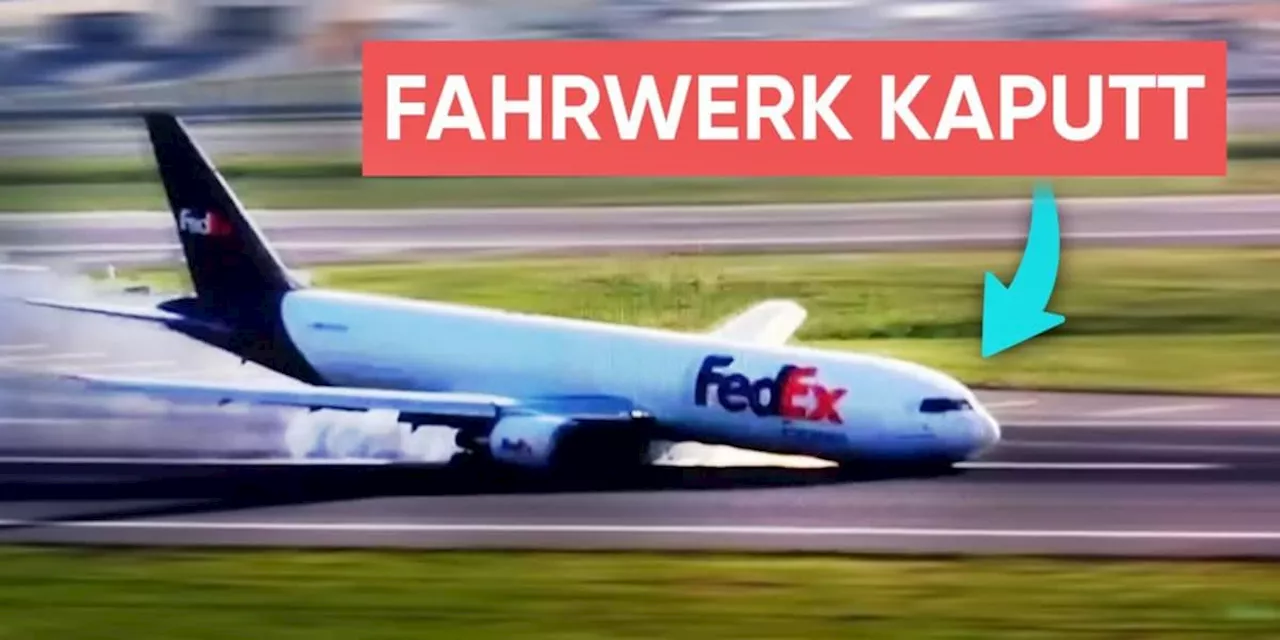 Nächste Boeing-Panne: Als Fedex-Maschine landet, sprühen plötzlich Funken