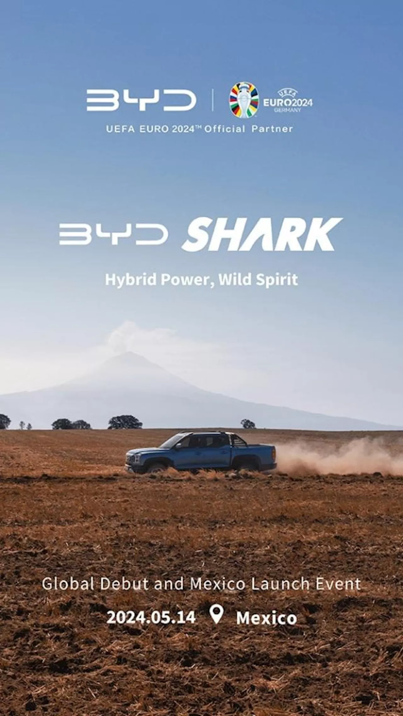 BYD Shark Electric pickup truck to debut on the global stage in Mexico on May 14