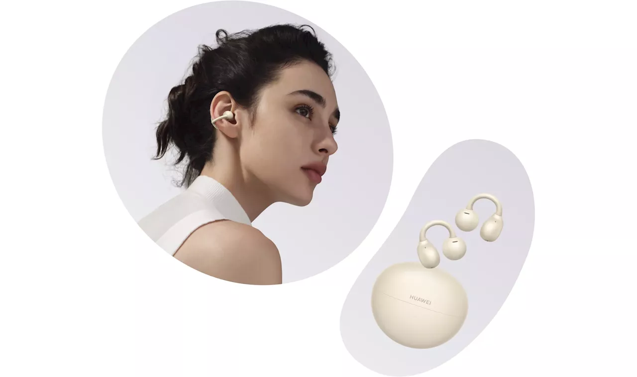 Huawei FreeClip earbuds launched in a new Beige color option