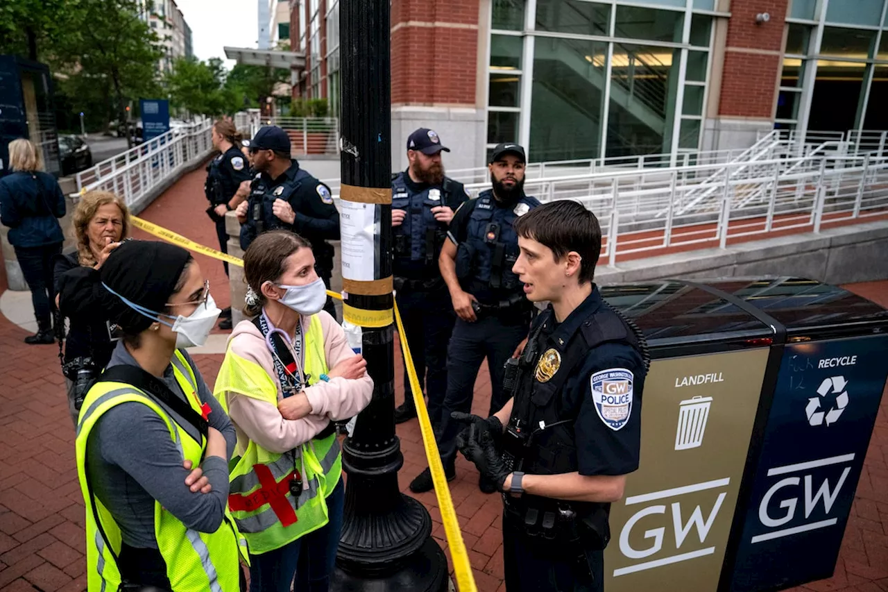 Police clearing pro-Palestinian tent encampment at George Washington University, dozens arrested