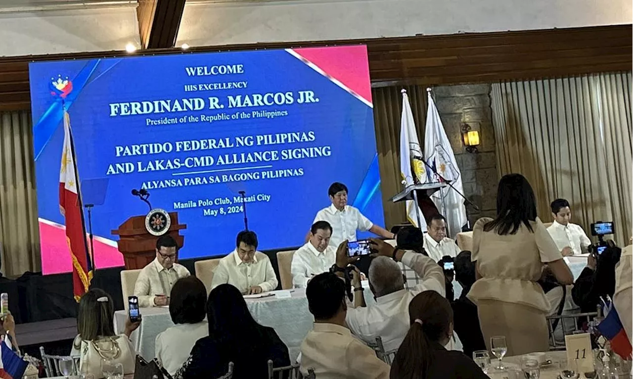 Alyansa ng PFP ni Marcos at Lakas-CMD ni Romualdez, sinelyohan para sa Eleksyon 2025