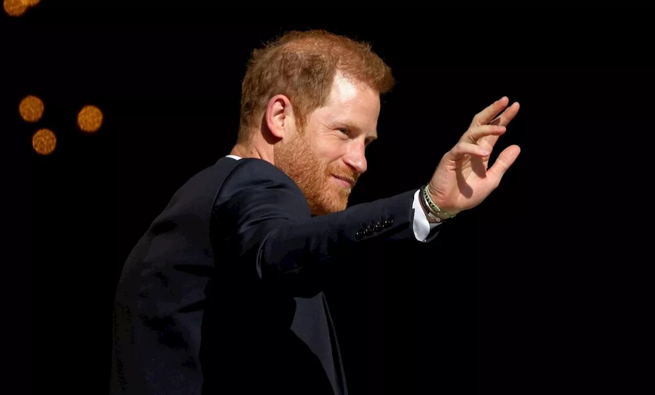 Prince Harry appears, alone, for UK Invictus Games service