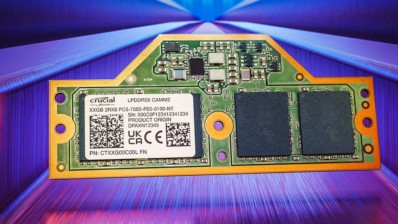 Schneller LPDDR5X-Arbeitsspeicher als Steckmodul lieferbar: LPCAMM2