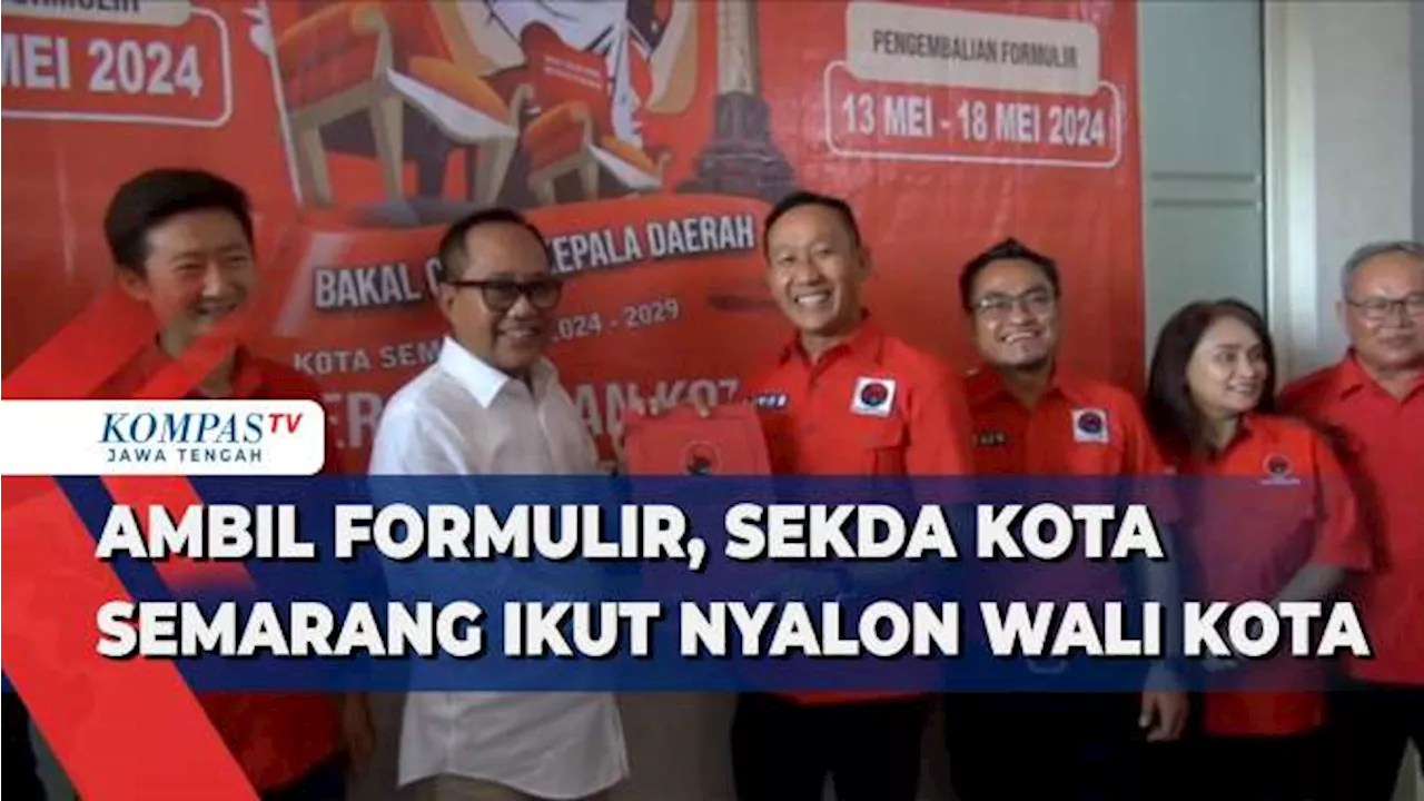 Ambil Formulir, Sekda Kota Semarang Ikut Nyalon Wali Kota