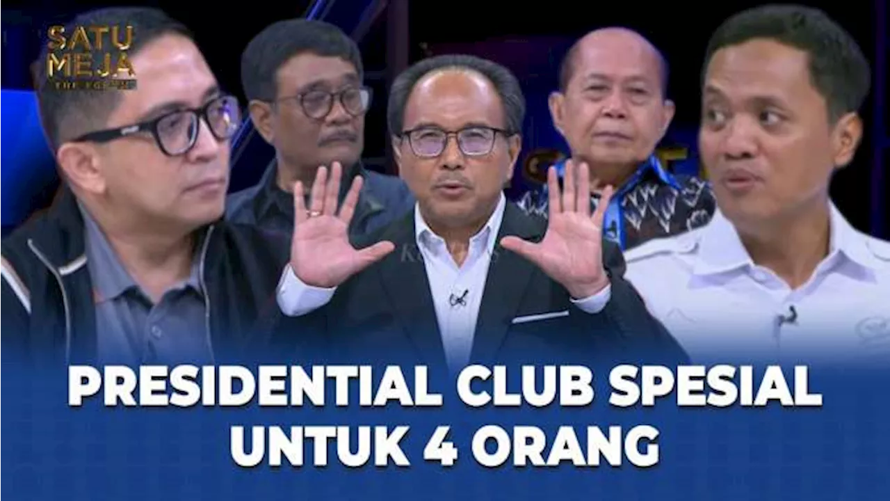 Presidential Club Spesial Hanya 4 Orang, Ini Penjelasan Habiburokhman