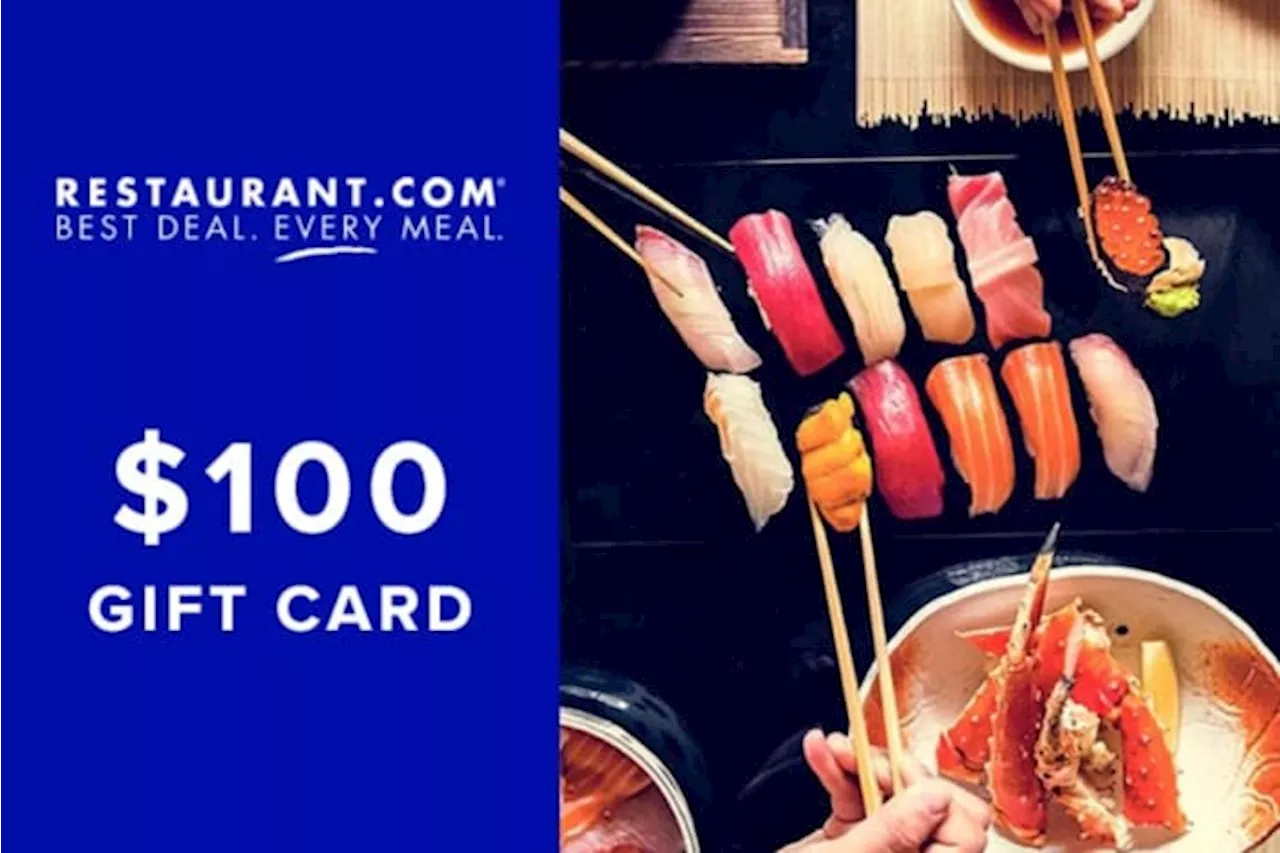 A mere $20 can get you a Restaurant.com eGift card worth $100