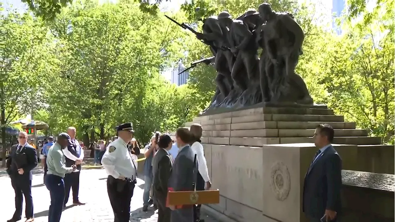 'Cowards': Anti-Israel protesters vandalize WWI memorial in New York, mayor says