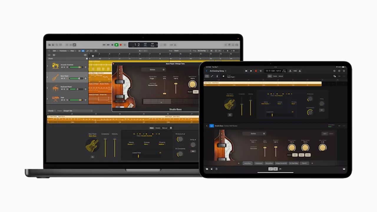 Logic Pro auf Mac und iPad macht dank KI Bassisten arbeitslos