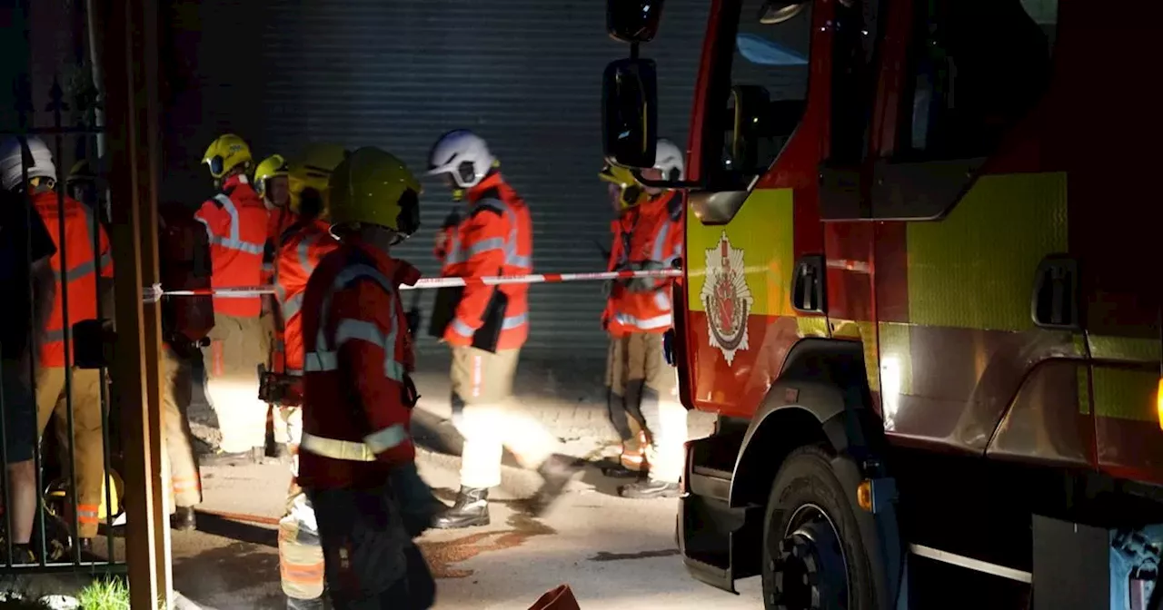 Huge fire service response at mill after blaze breaks out