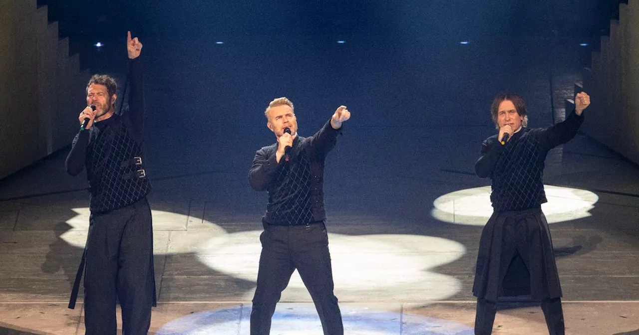 'Thank b***** God': Gary Barlow jokes about Co-op Live as group wow at AO Arena