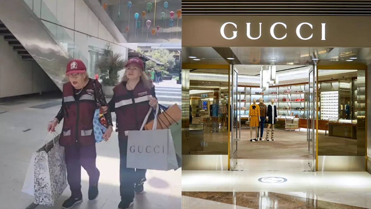 Abuelitas compran ropa Gucci con su Tarjeta del Bienestar