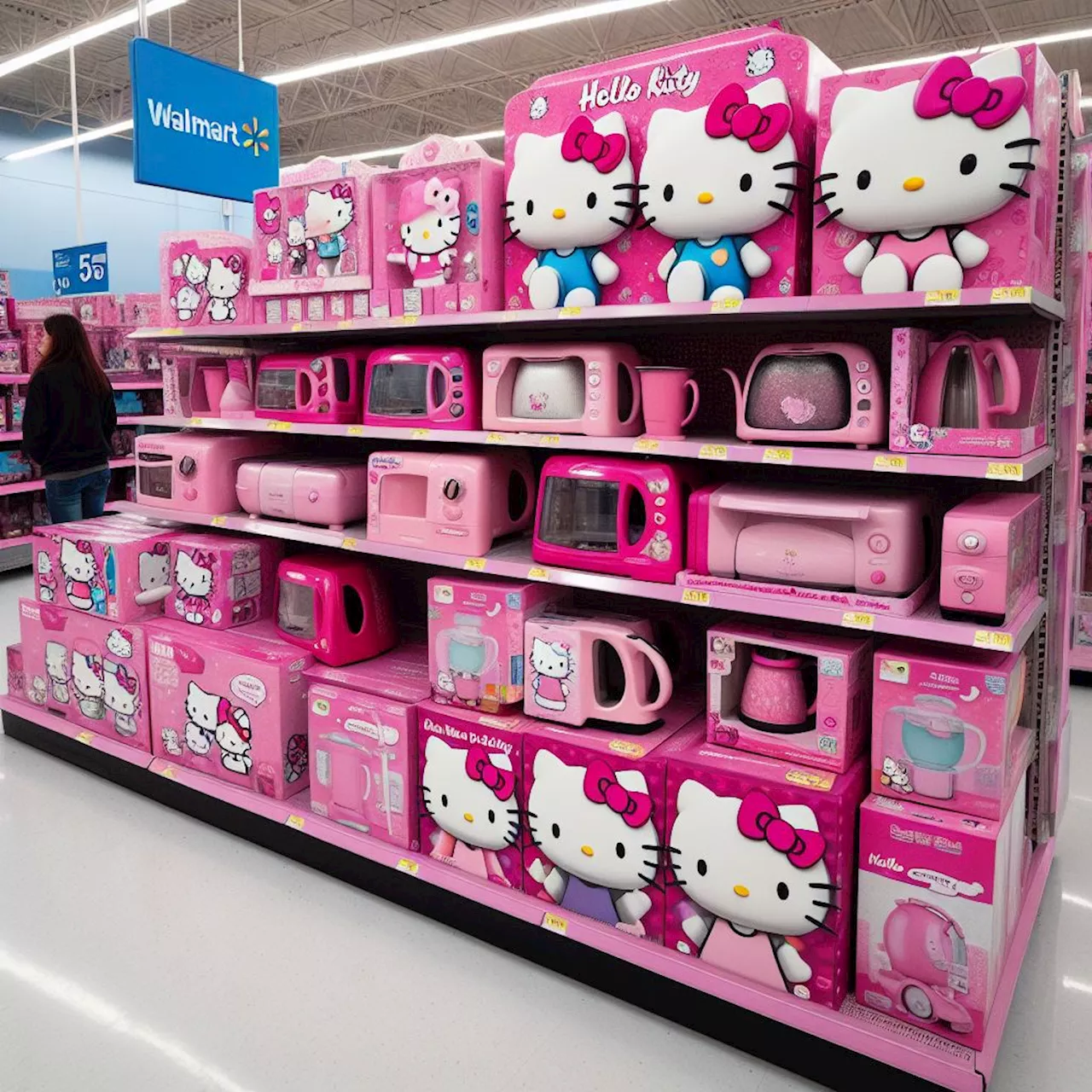 Fue a Walmart y encontró electrodomésticos de Hello Kitty en remate