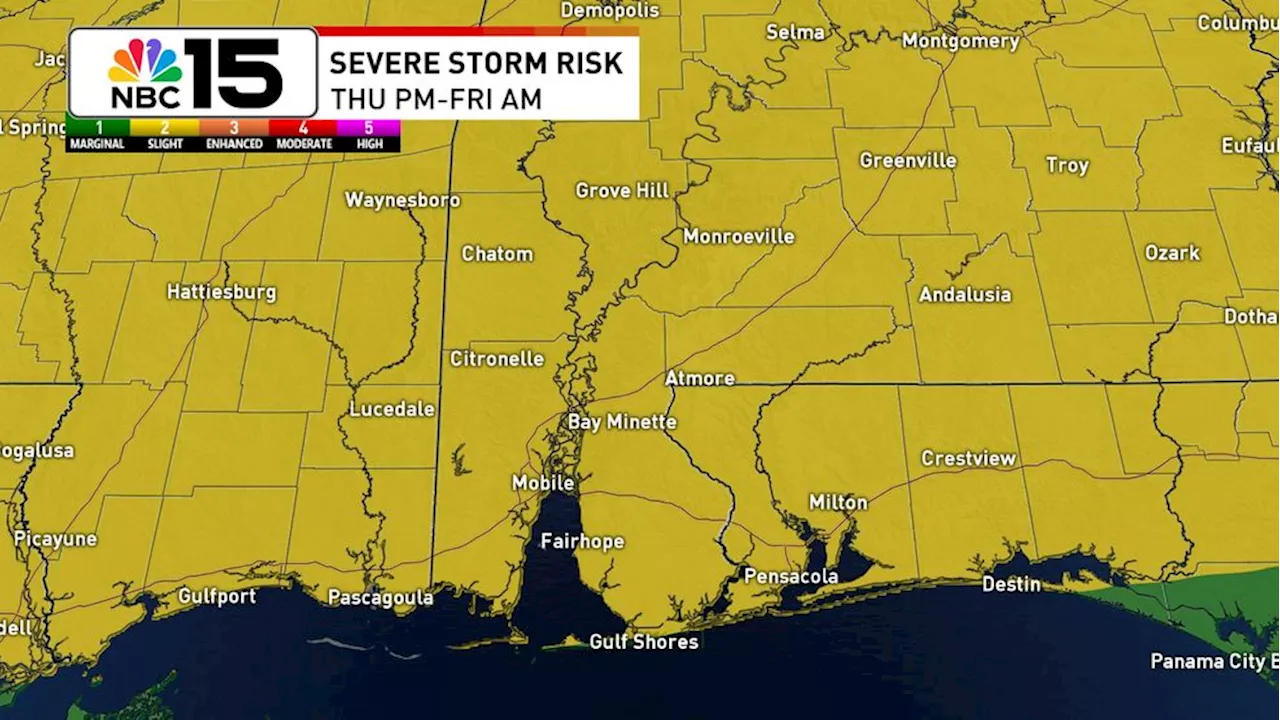 Level 2 risk of severe weather with our next weathermaker