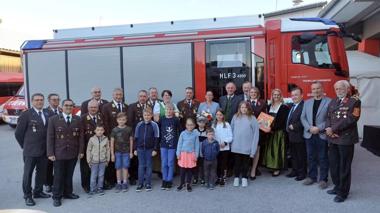 Fahrzeugsegnung und neue Kinderfeuerwehr bei Fest in Echsenbach