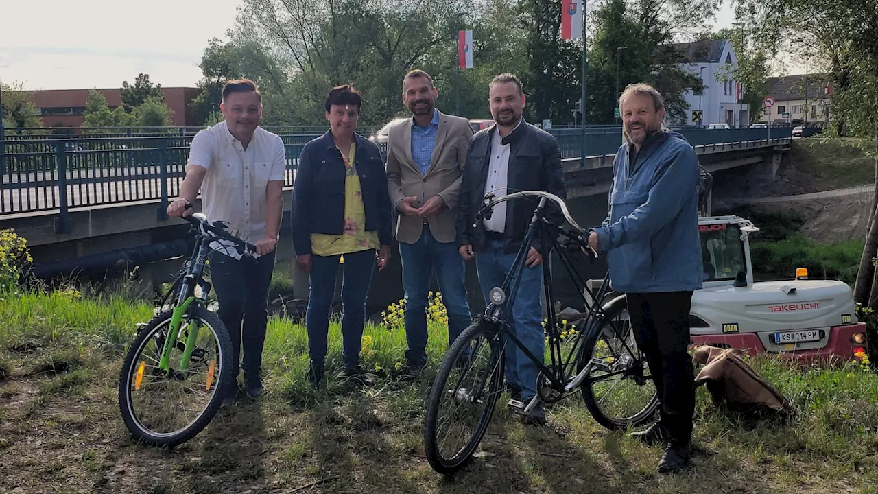 In Traismauer entsteht neue Brücke über Traisen