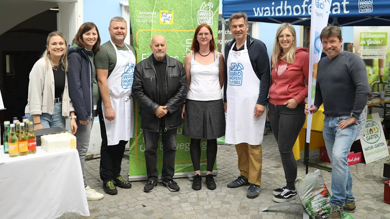 Pflanzentausch und Gesundheit am Hohen Markt in Waidhofen/Ybbs