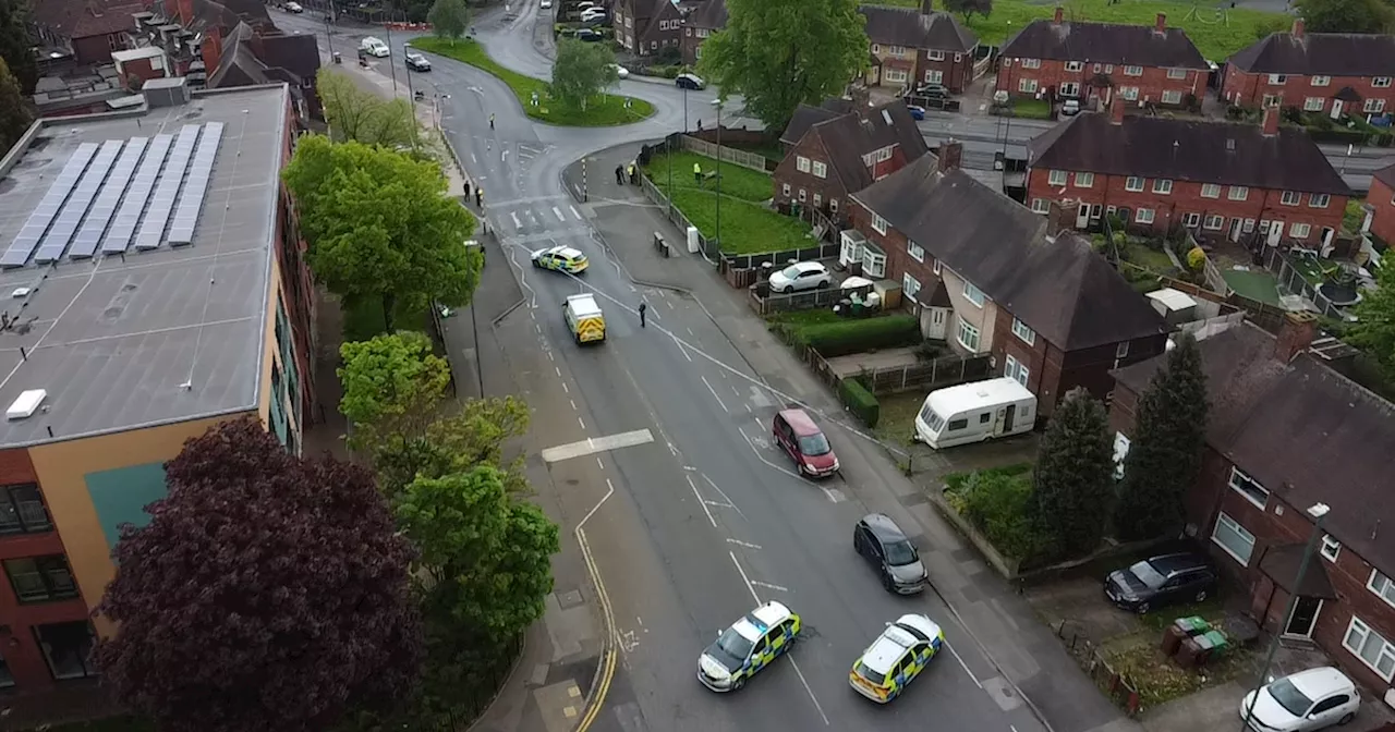 Police cordon off city road after two injured in serious crash