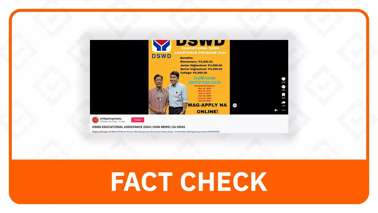 FACT CHECK: Walang link para sa DSWD AKAP cash assistance