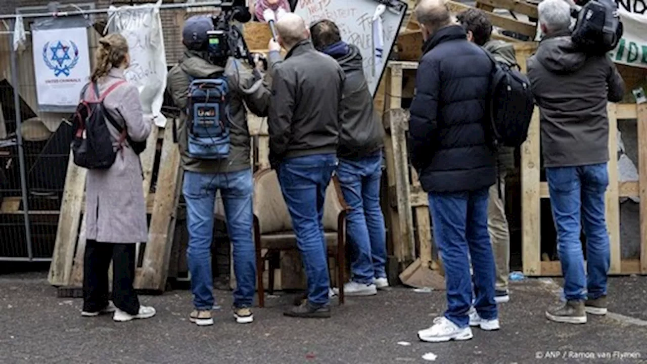 NVJ roept demonstranten UvA op van journalisten af te blijven