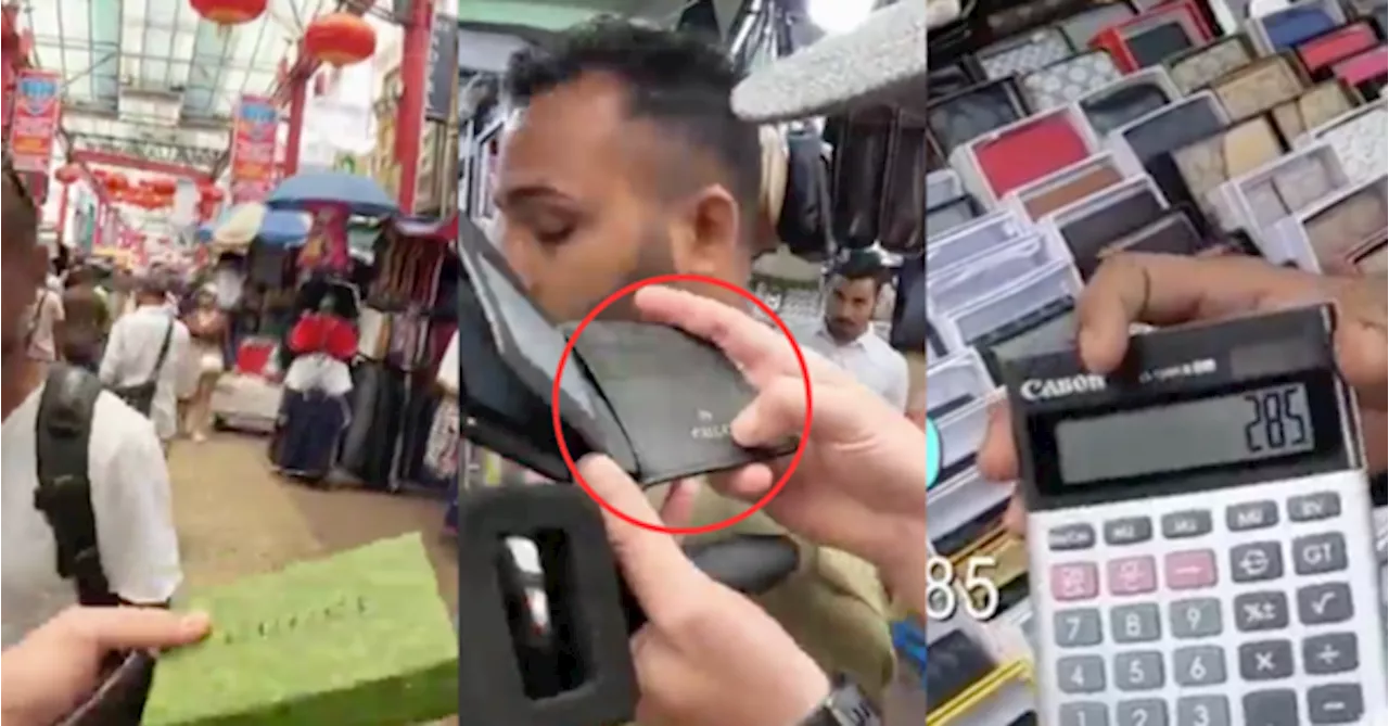 Mat Salleh Gembira Dapat Beli Dompet Gucci 'Fake' Dengan Harga RM100 Di Petaling Street