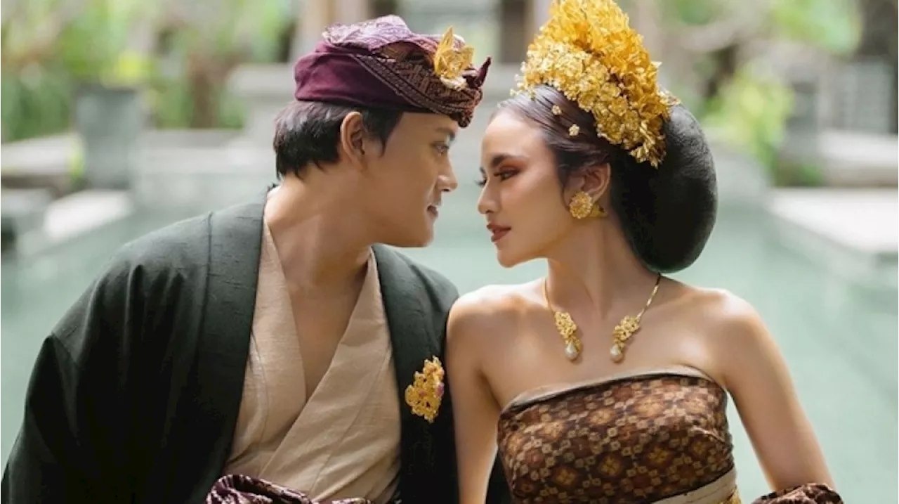 9 Potret Prewedding Rizky Febian dan Mahalini, Serasi Banget dengan Busana Adat Bali