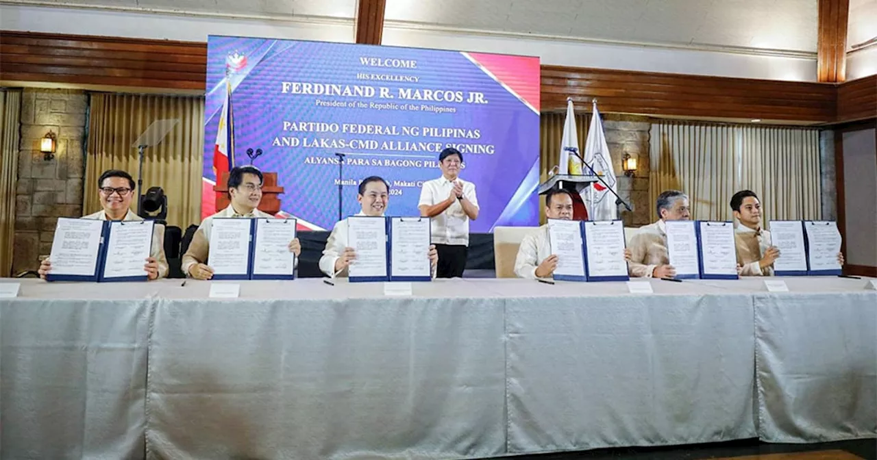 Lakas-CMD, Partido Federal ng Pilipinas forge alliance