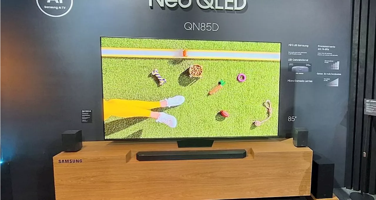 Samsung apresenta linha de 2024 de Smart TVs no Brasil com foco em IA; veja