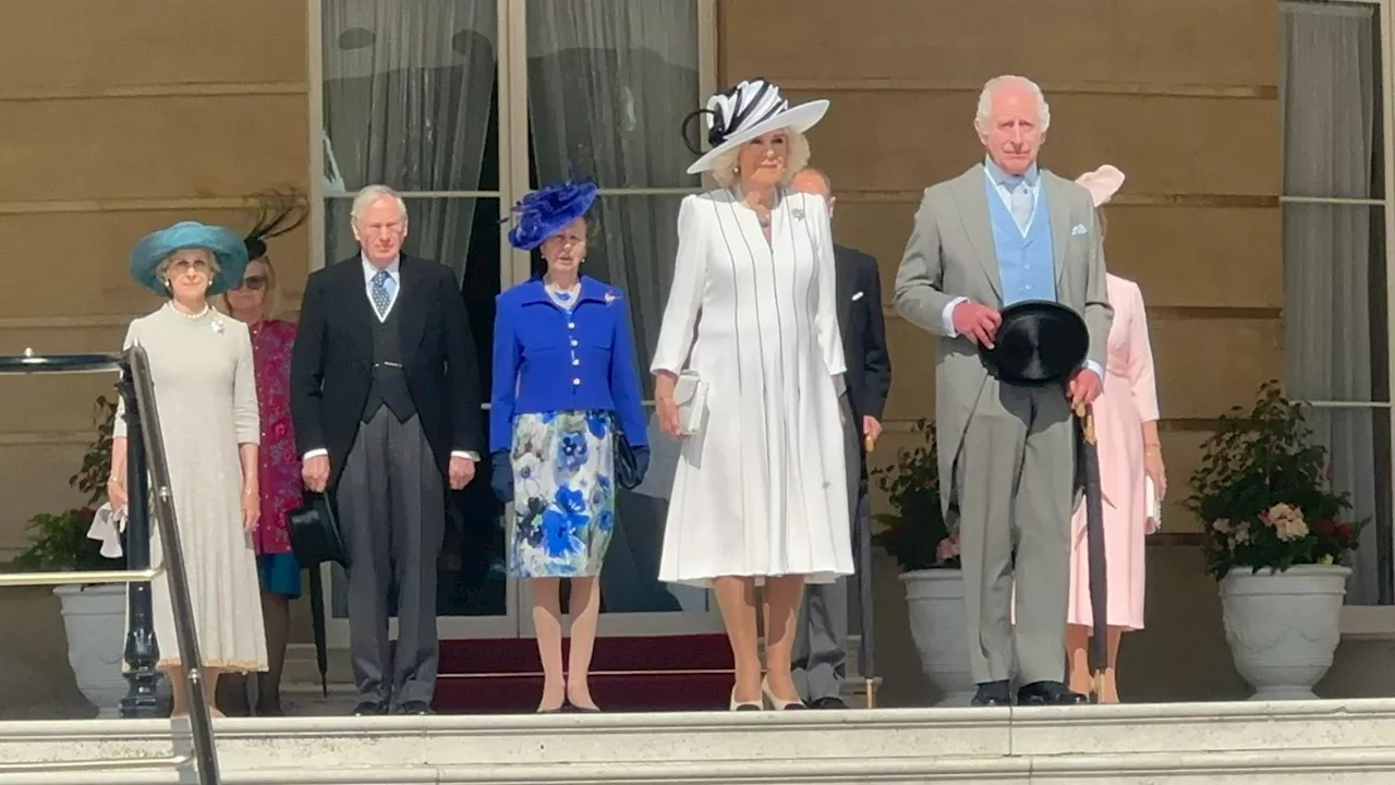 King Charles beams alongside Royal Family at Buckingham Palace Garden party after ‘snubbing’ meeting with H...