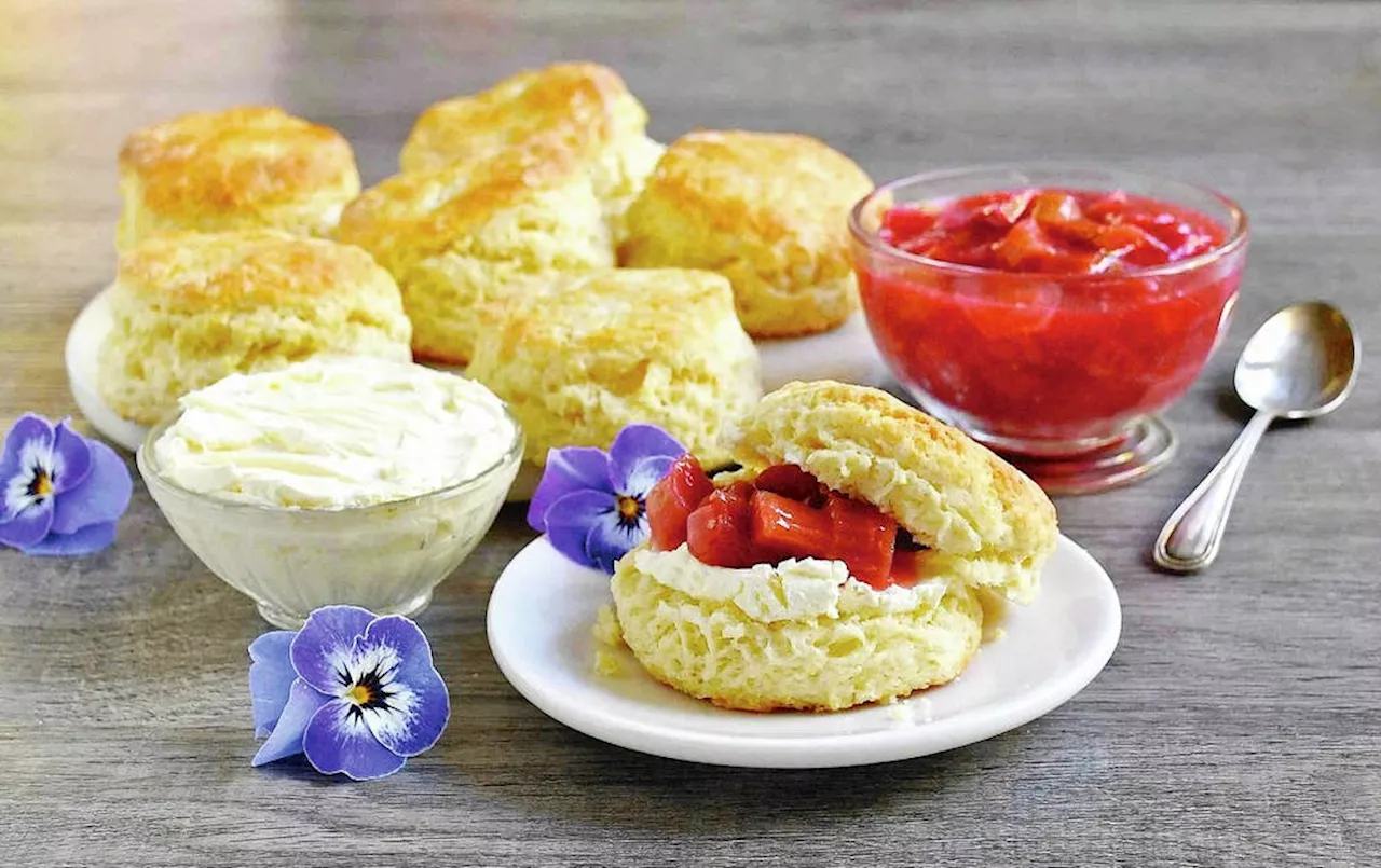 Eric Akis: Rhubarb compote tops scones for elegant treat