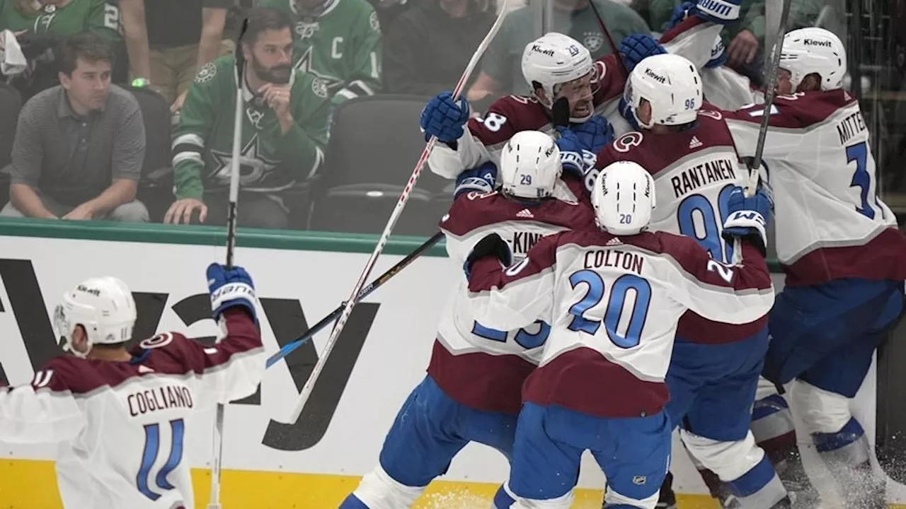 Avalanche start slow, storm back to take series lead vs. Stars