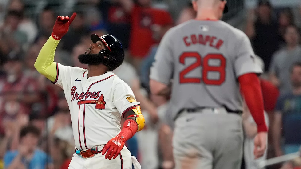 Ozuna, Braves end three-game skid, beat Red Sox