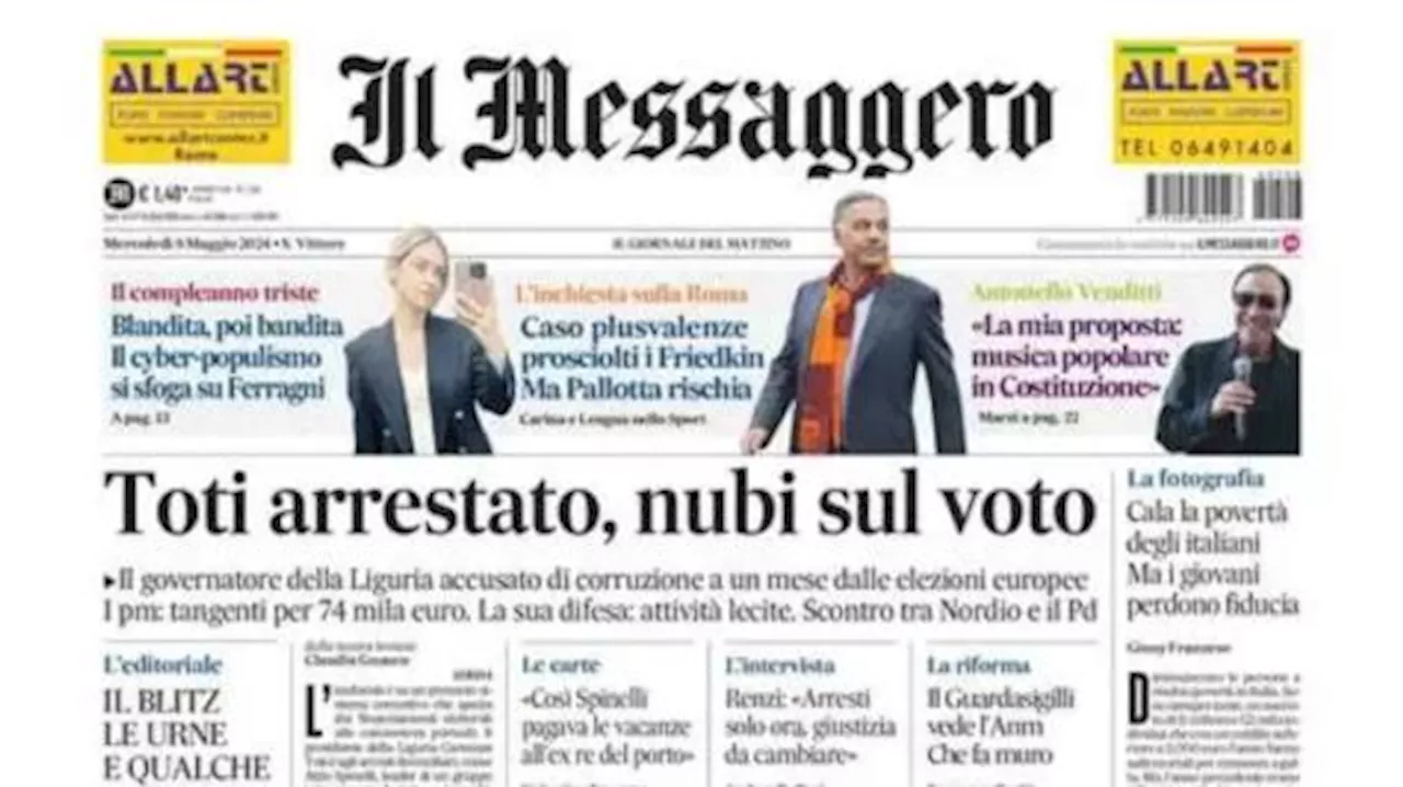 Il Messaggero apre sul caso plusvalenze della Roma: “Prosciolti i Friedkin, ma Pallotta rischia”