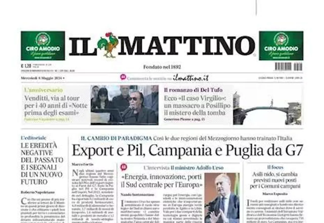 La prima pagina de Il Mattino: 'Napoli senz'anima: tre allenatori e nessun leader'