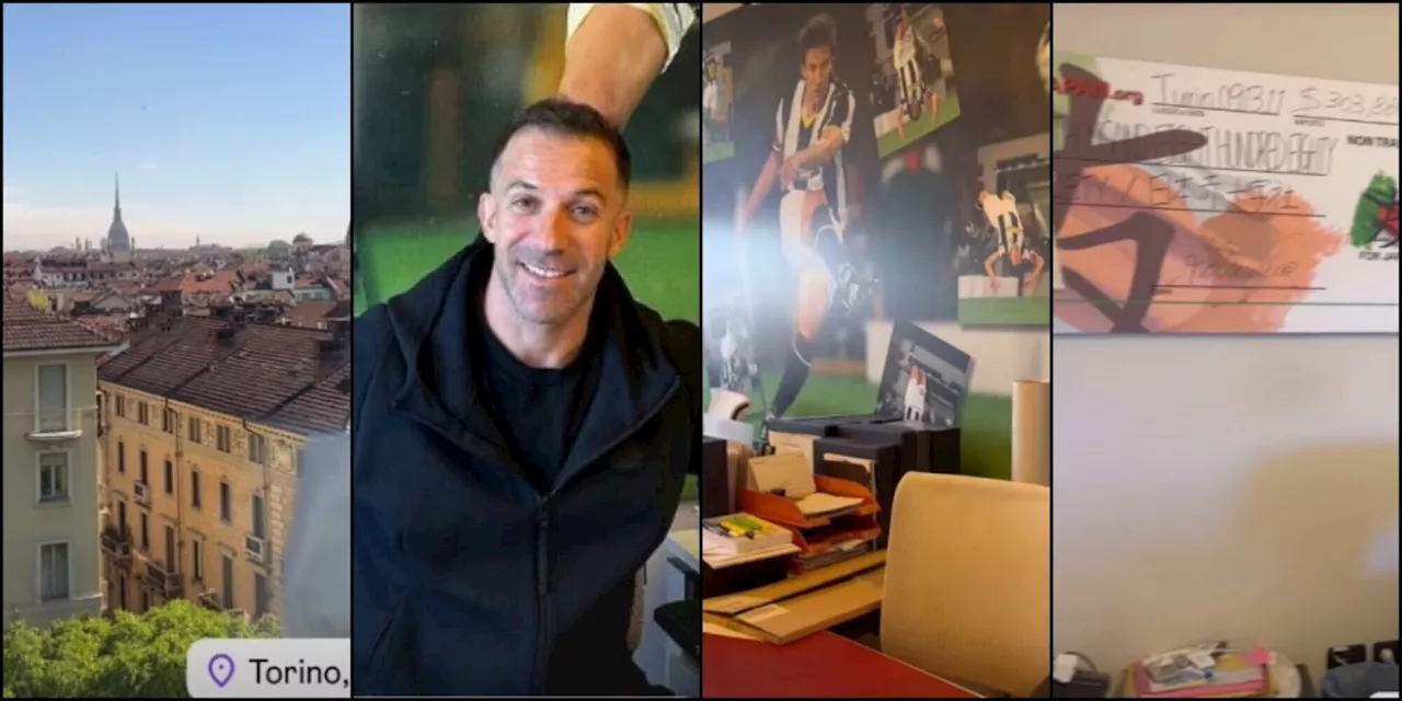 Del Piero in ufficio a Torino, i tifosi Juve: “Non fatelo andare via”