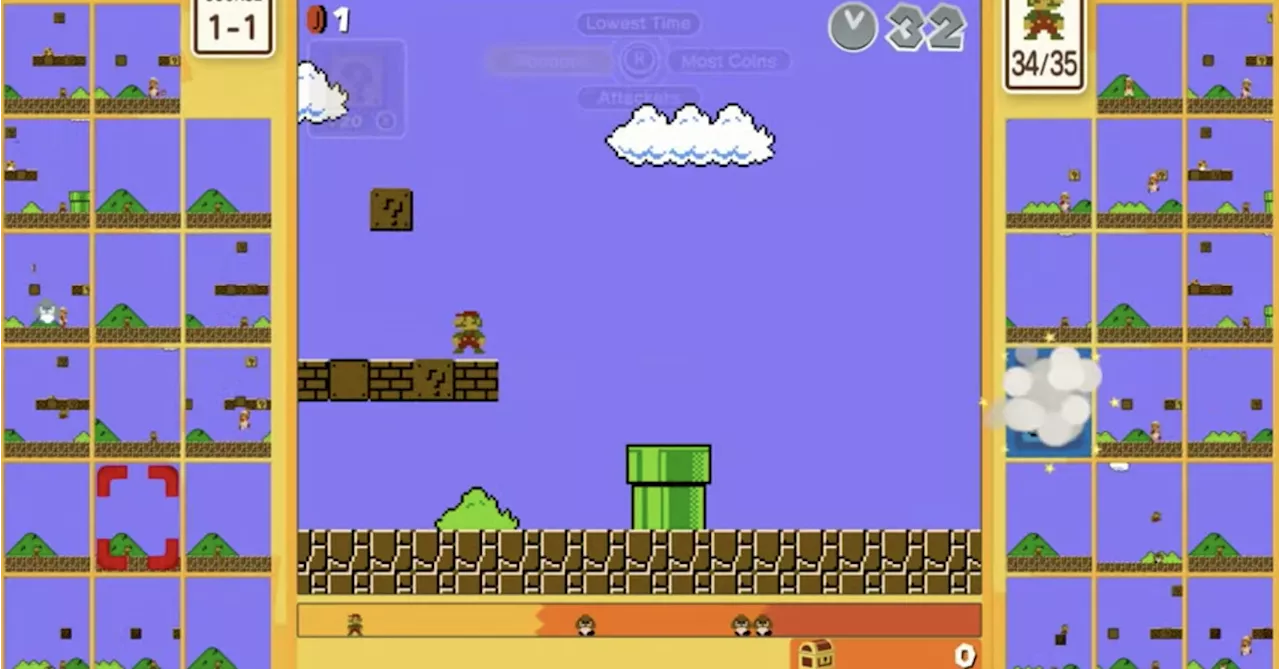 Super Mario Bros. 35 turns classic Mario gameplay into a 35-person battle royale