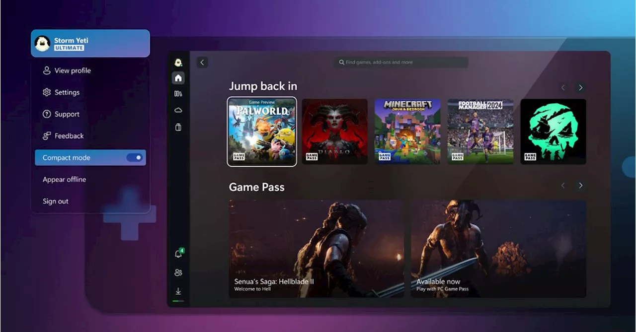 The Xbox app on Windows is getting even more handheld-friendly