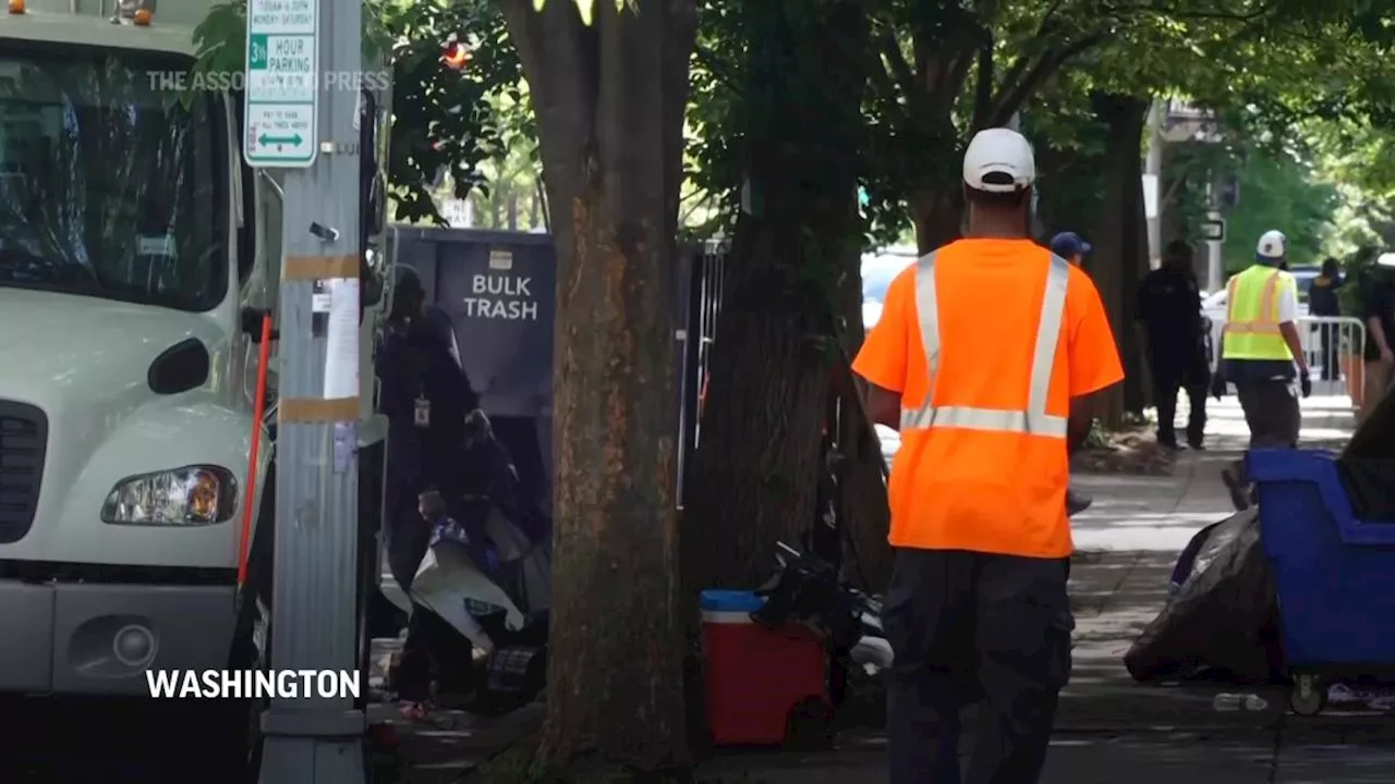 Dozens arrested at George Washington University in DC as protest encampment is cleared