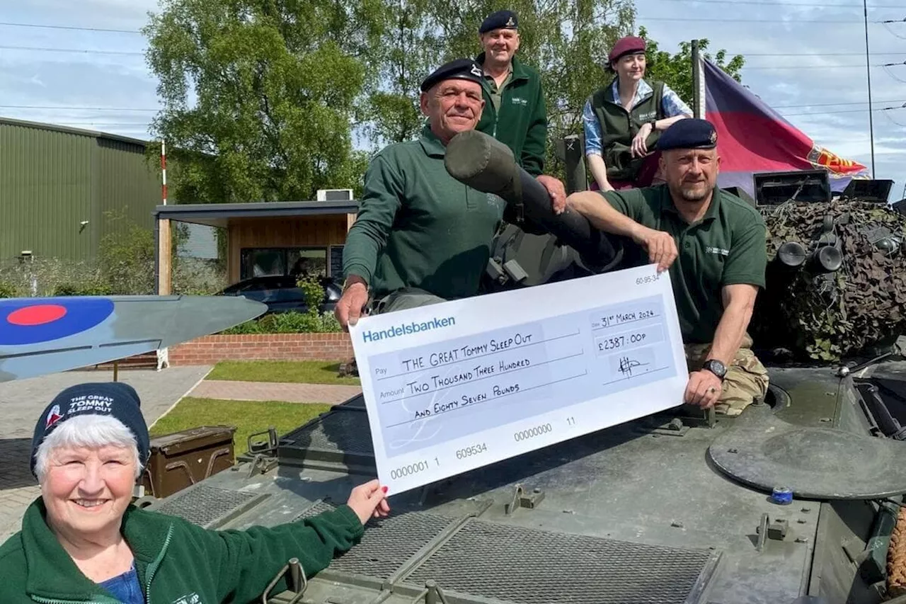 Eden Camp Veterans raise over £2k for the Great Tommy Sleep Out