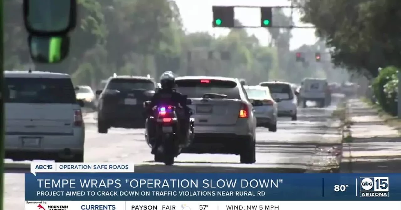 Tempe's Operation Slow Down ends with less crashes, zero fatalities