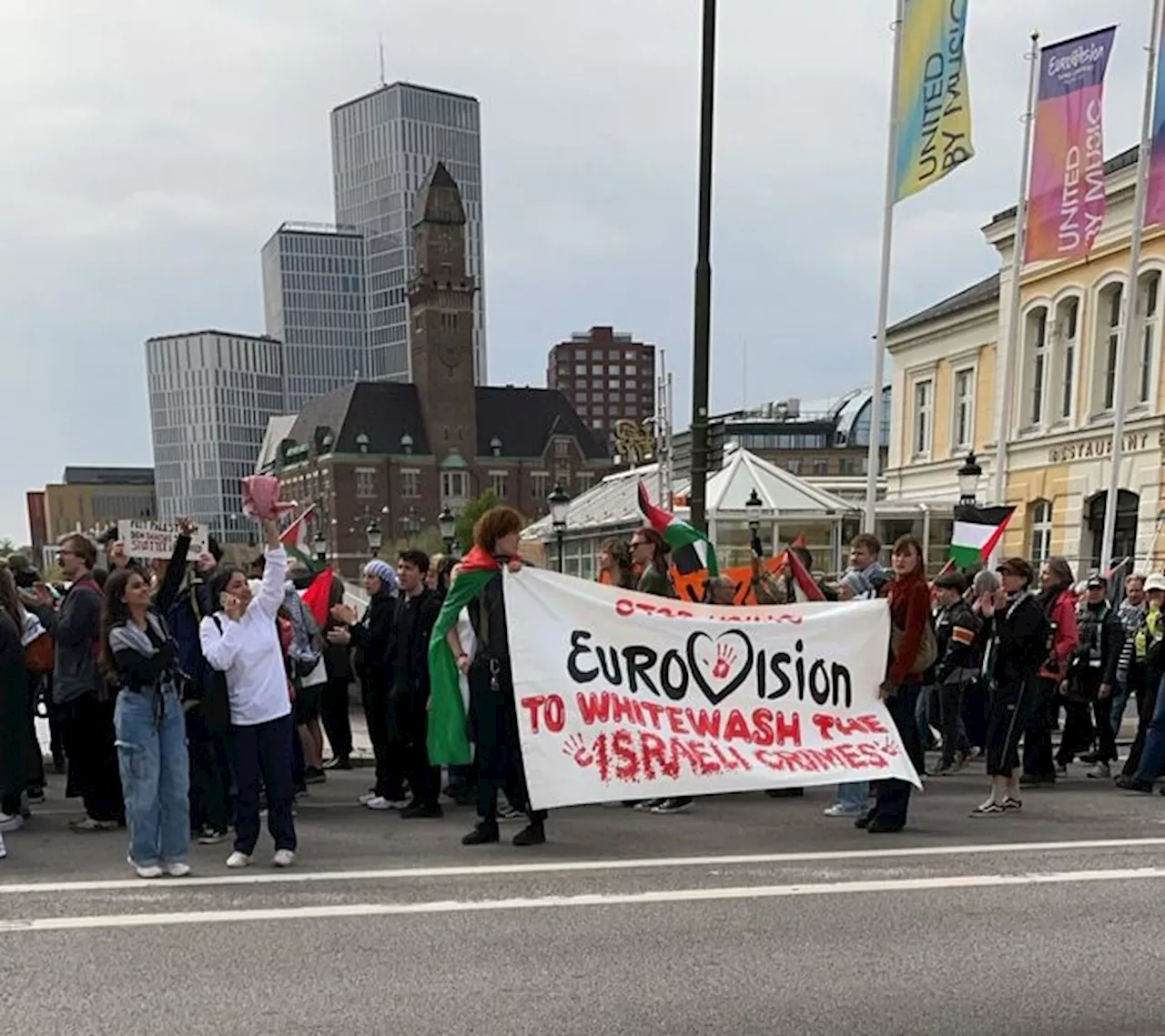 Eurovision, al via la protesta per Gaza a Malmo