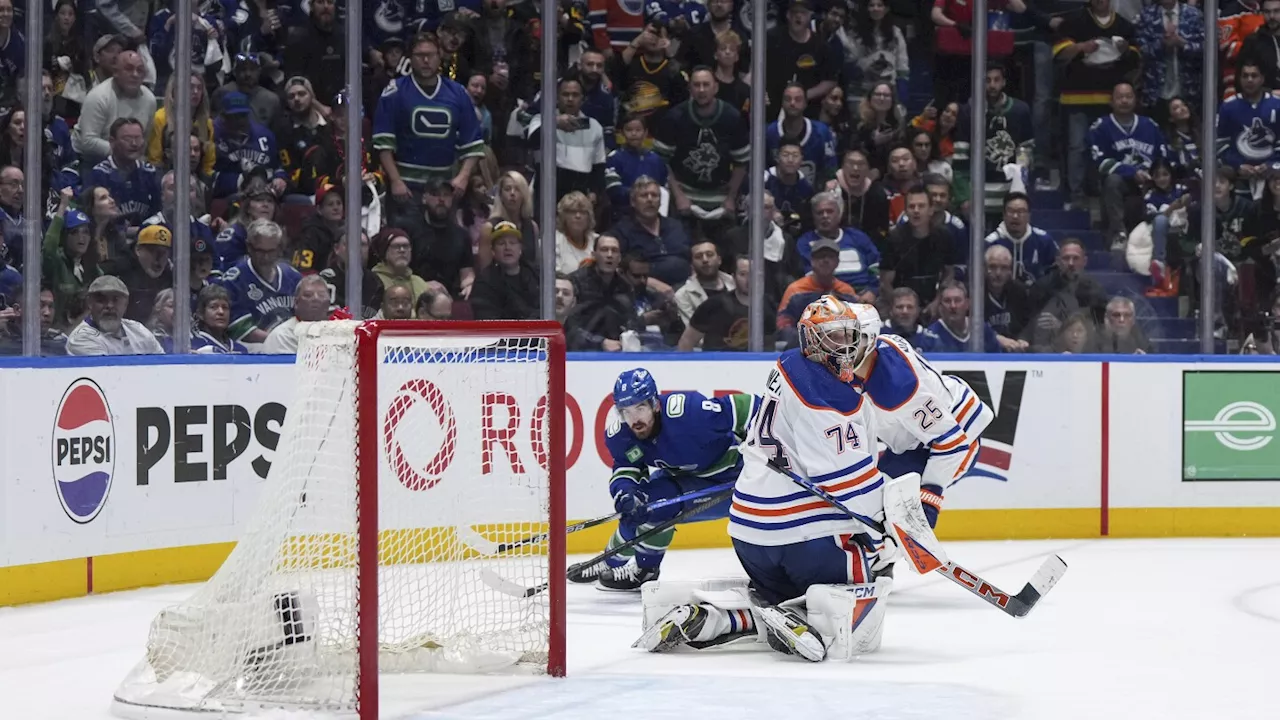 Canucks overcome 3-goal deficit to stun Oilers 5-4 in Game 1