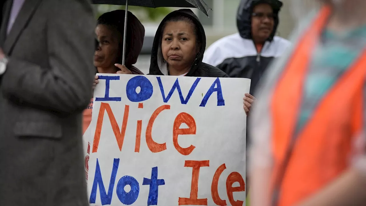 Iowa law allows police to arrest and deport migrants. Civil rights groups are suing