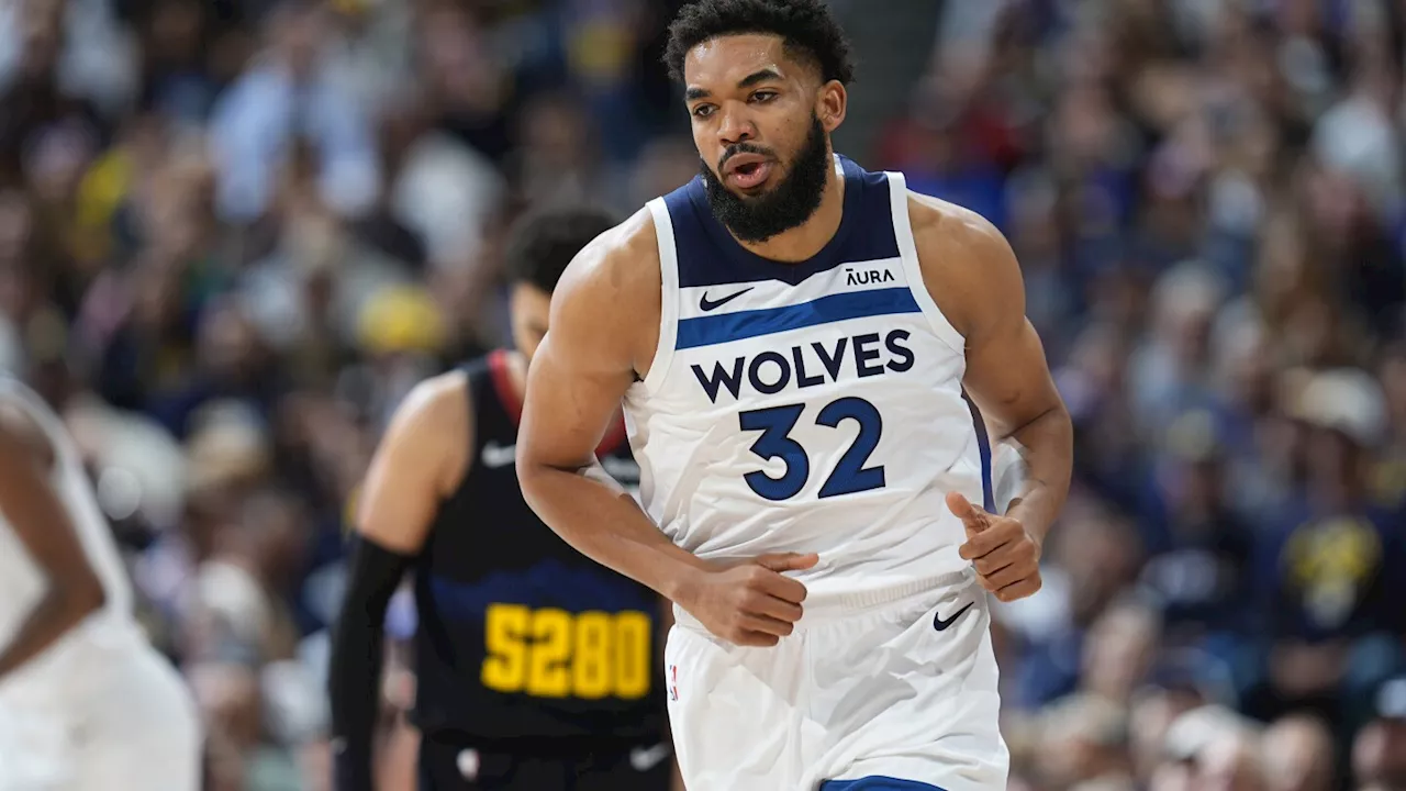 Karl-Anthony Towns of the Timberwolves receives the NBA's social justice award