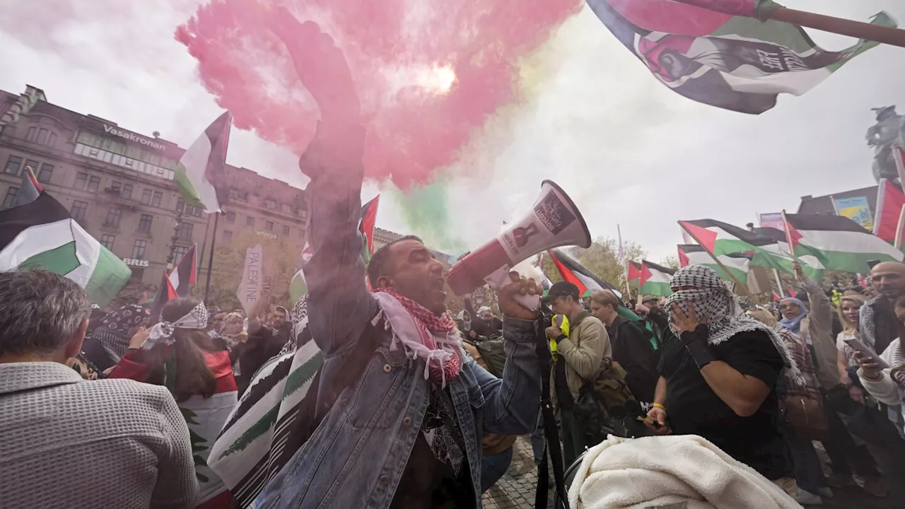 Thousands of pro-Palestinian protesters march in Malmo against Israel's Eurovision participation