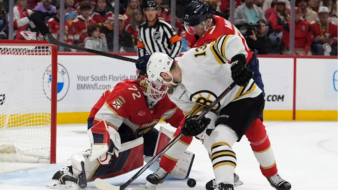 Panthers rout Bruins 6-1 in Game 2 to tie series