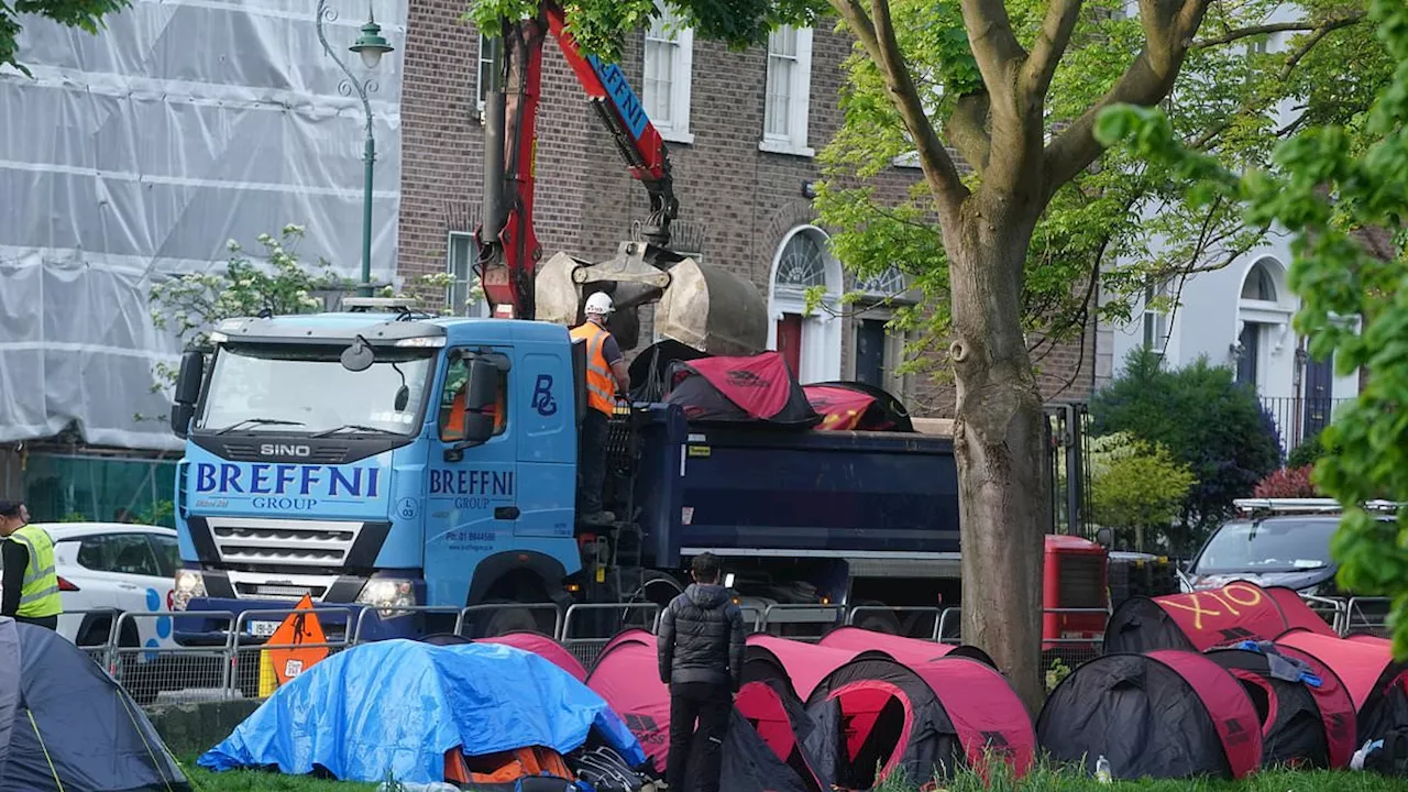 Dublin destroys tent city as Ireland struggles with migrant influx