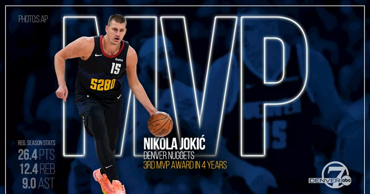 Nuggets superstar Nikola Jokić wins NBA MVP, his third in four years