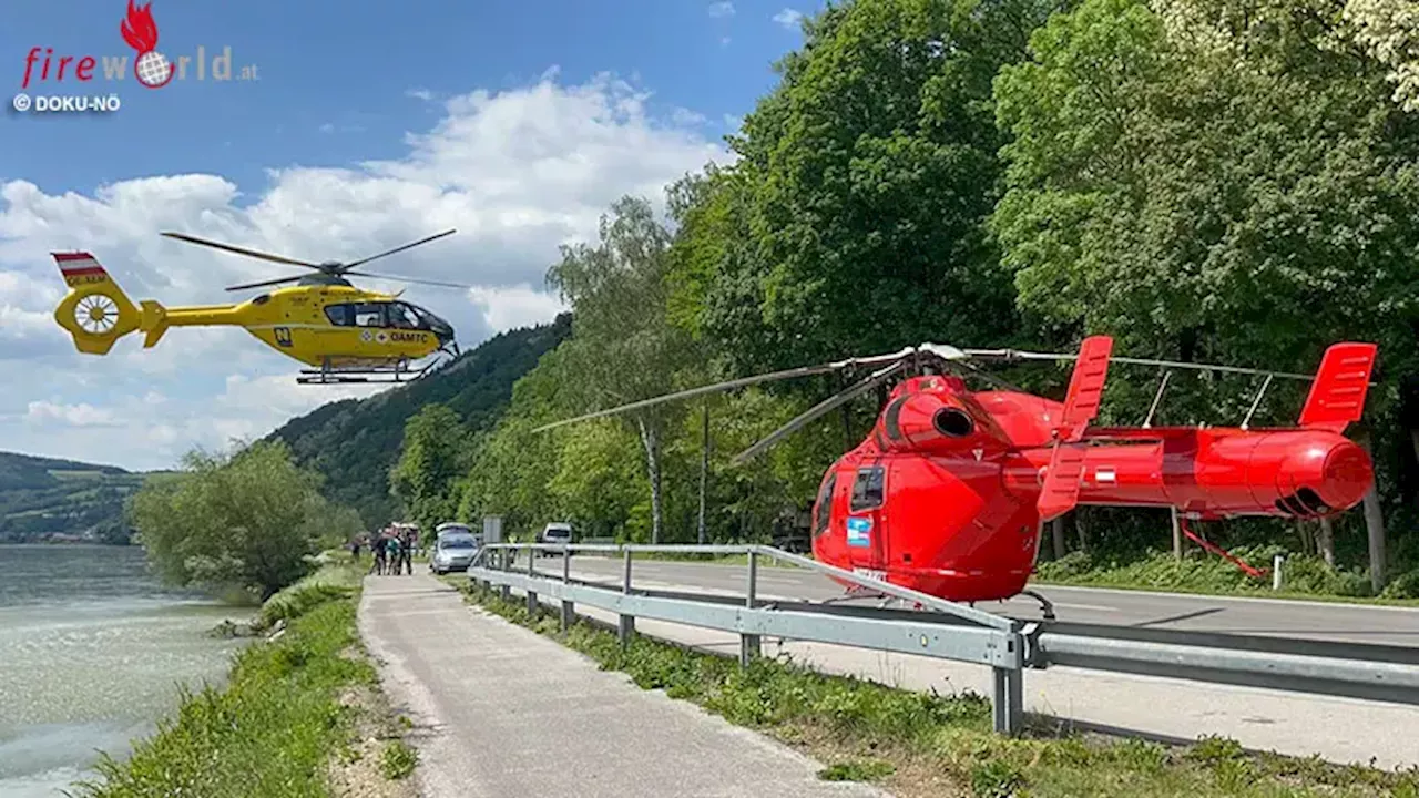 Nö: Sechs Verletzte bei Frontalkollision auf der B 3 bei Hofamt Priel