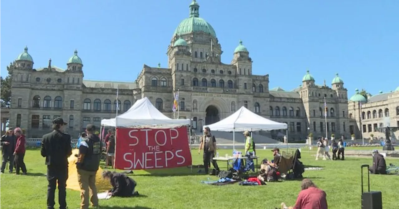 CRAB Park encampment residents take concerns to Victoria